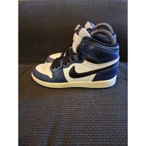 Nike Air Jordan 1 Retro High OG Midnight Navy White Black FD1412-400 Kids 1.5Y